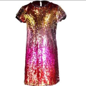DKNY multi colored sequin dress size 7